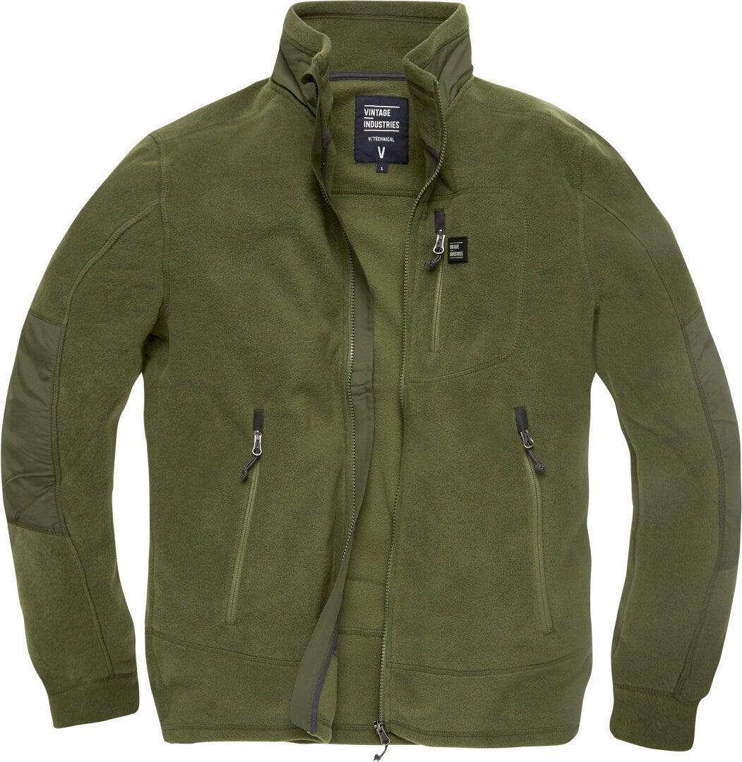 Vintage Industries Tour Polar Fleece Jacket olive M Figure 1
