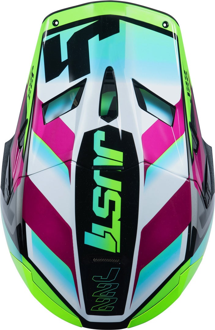 Just1 J22F Frenetik Casco da motocross Verde/Nero XXL (63) Figura 2