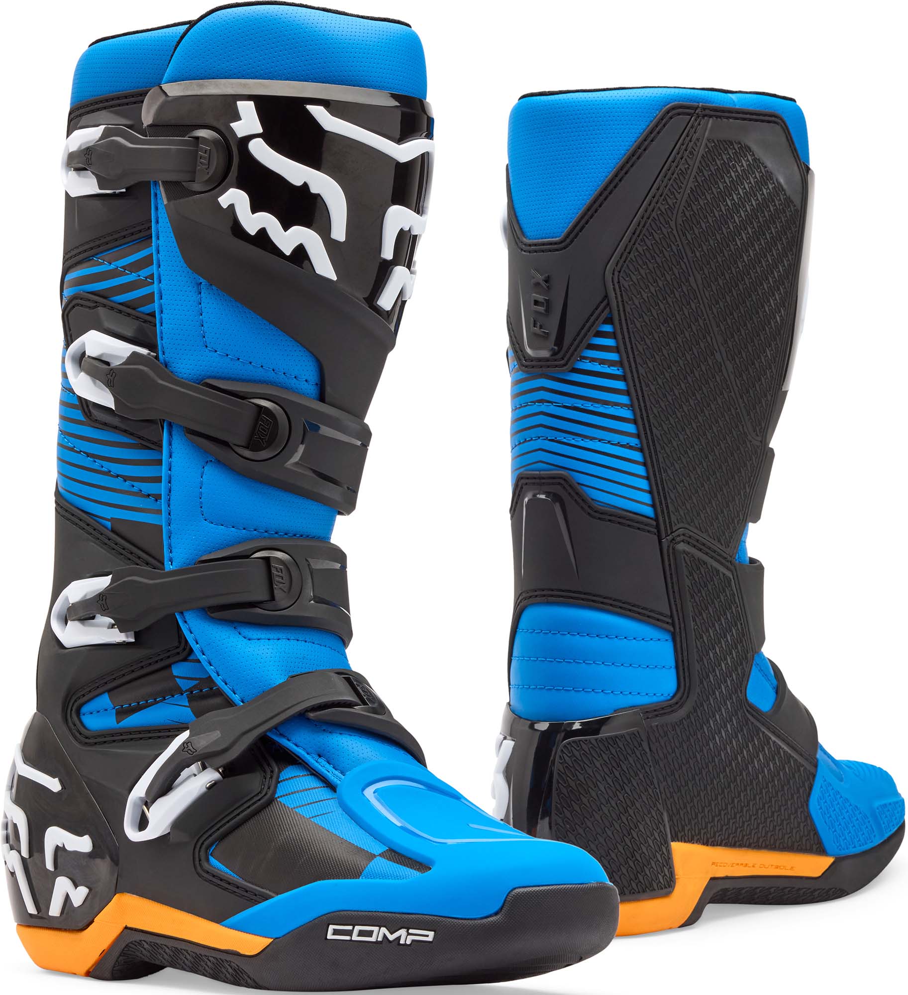 FOX Comp Bottes de motocross bleu 9,5 Figure 1