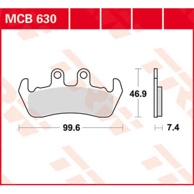 TRW Lucas Bremsbelag MCB630 Figura 1