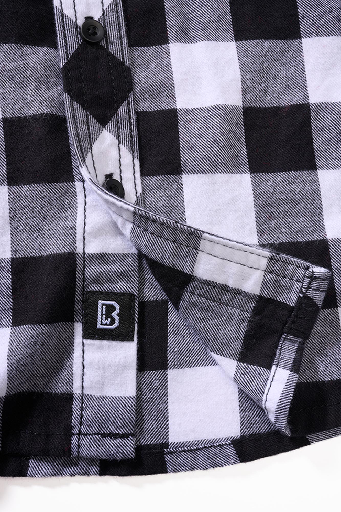 Brandit Check Kids Shirt white/black 146-152 Figure 3