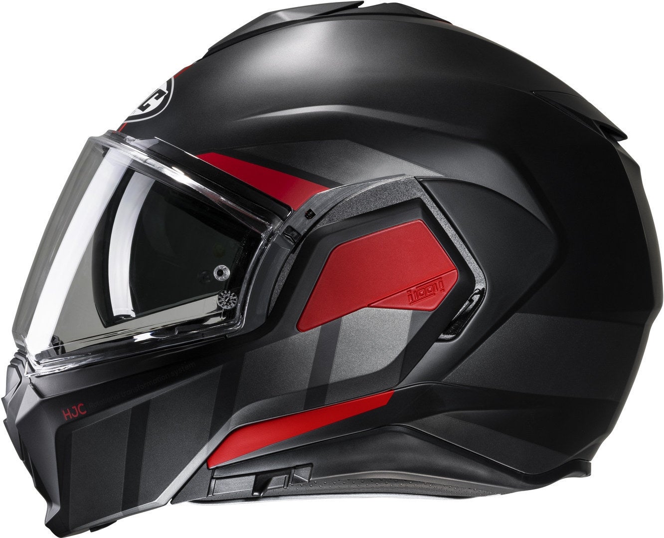 HJC i100 Beis Klapphelm schwarz/rot XL (60/61) Abbildung 2