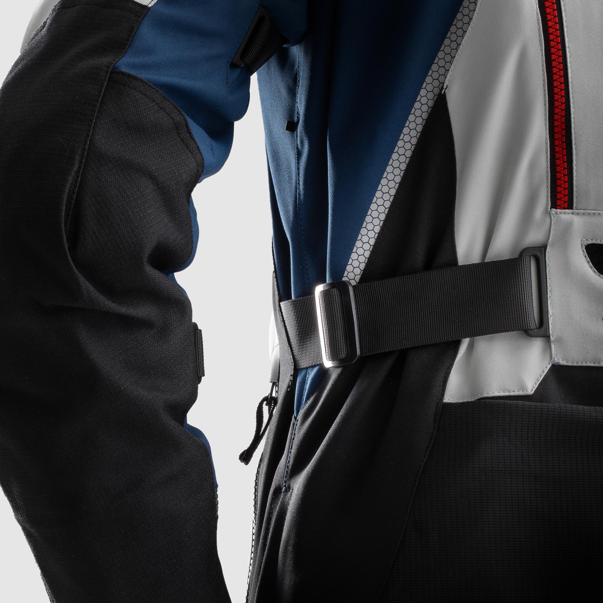 Rebelhorn Hardy 3.0 waterproof Motorcycle Textile Jacket grey/blue/red XL Figure 9
