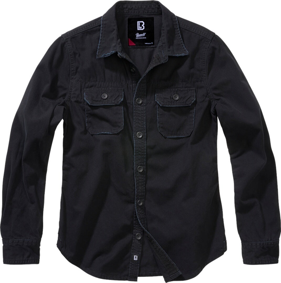 Brandit Vintage Long Sleeve Camicia da donna nero L Figura 1
