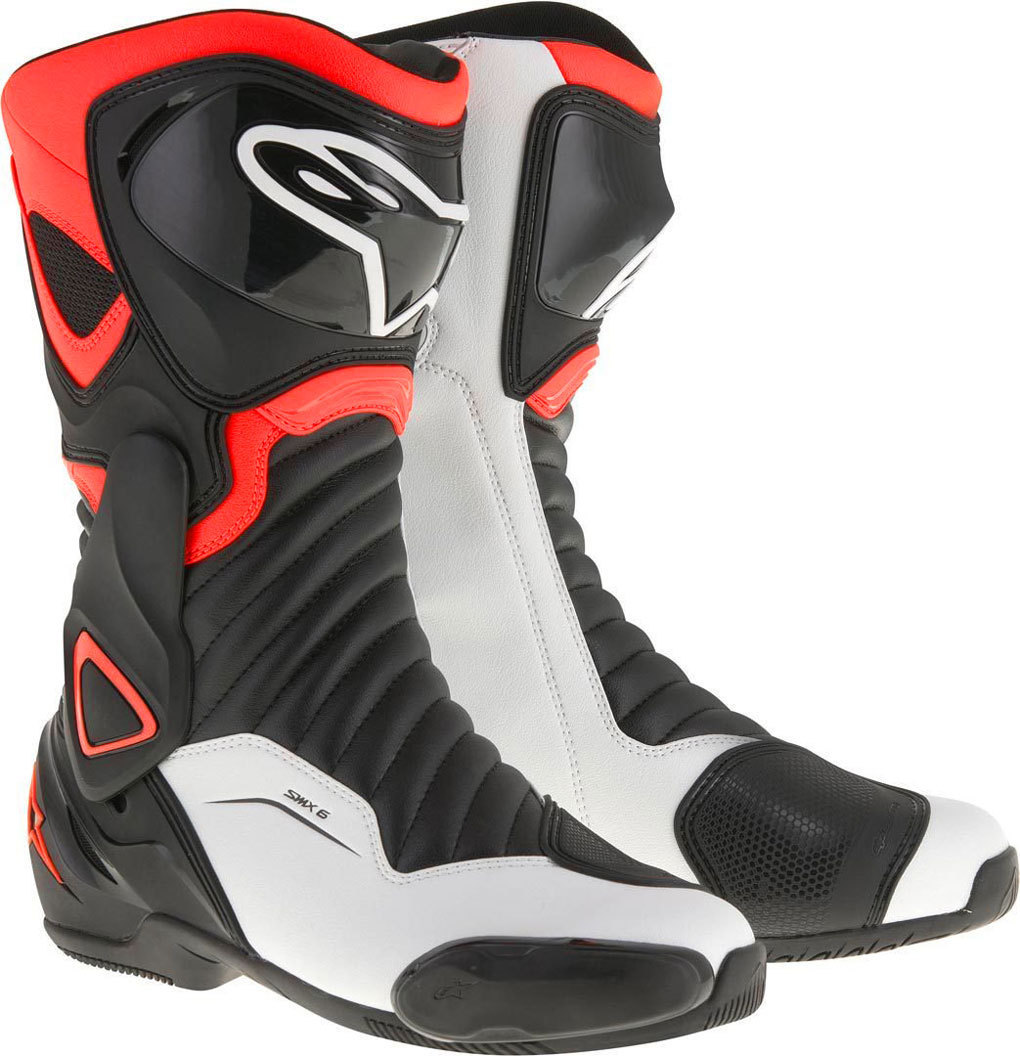 Alpinestars SMX-6 V2 Bottes de moto Noir/Rouge/Blanc 49 Figure 1