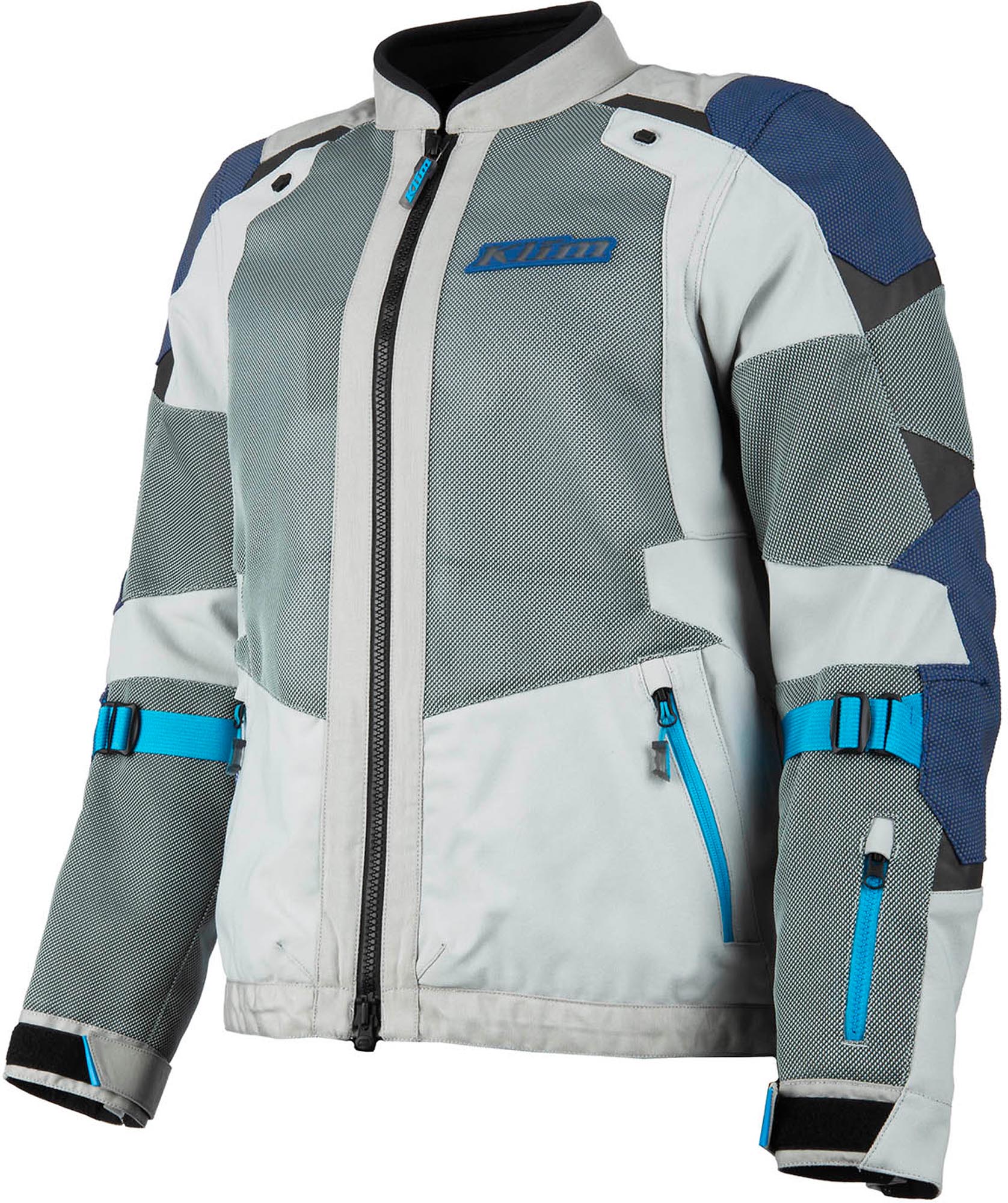 Klim Baja Mesh Motorcycle Textile Jacket grey/blue XL Figure 1
