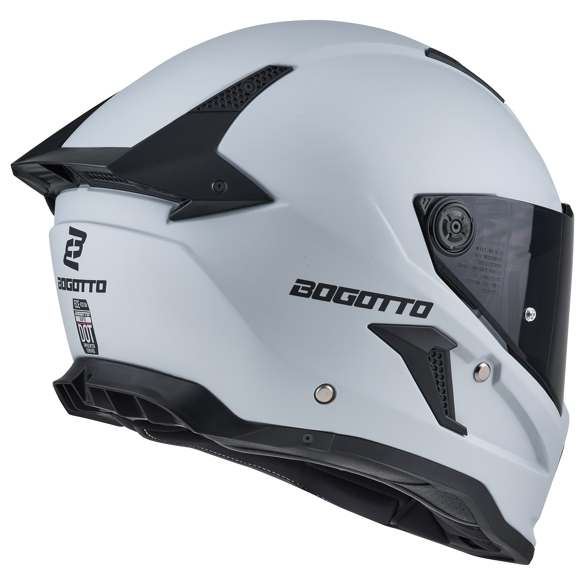 Bogotto Rapto Helmet light grey matt L Figure 4