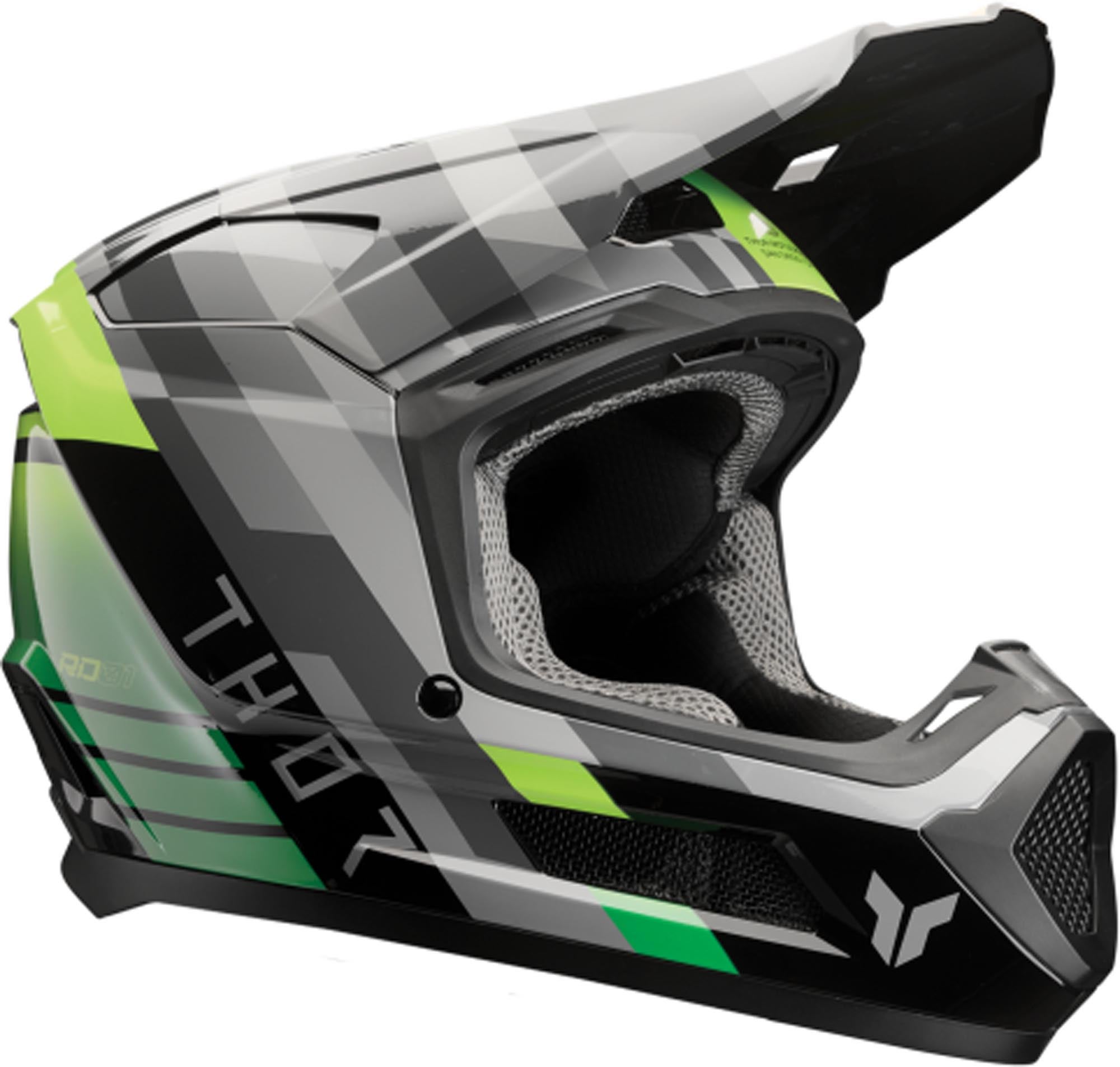 Thor Fleet Camber Motocross Helmet black/green L (59/60) Figure 1
