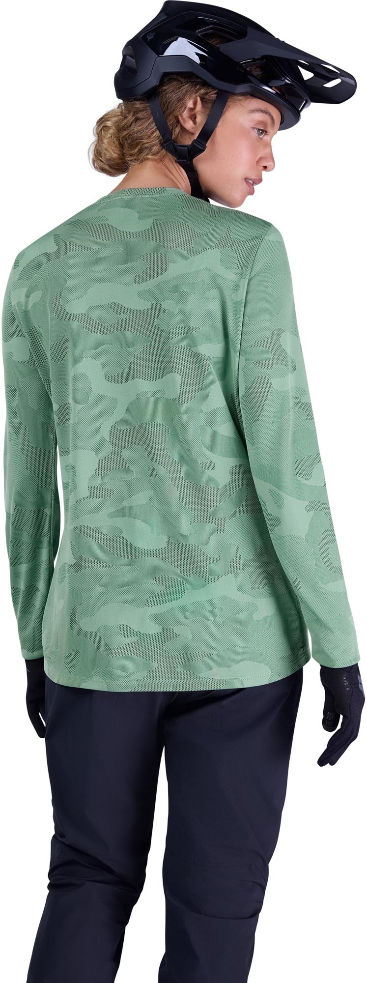 FOX Ranger Tru Dri LS Dames Fiets Jersey groen M Figuur 4