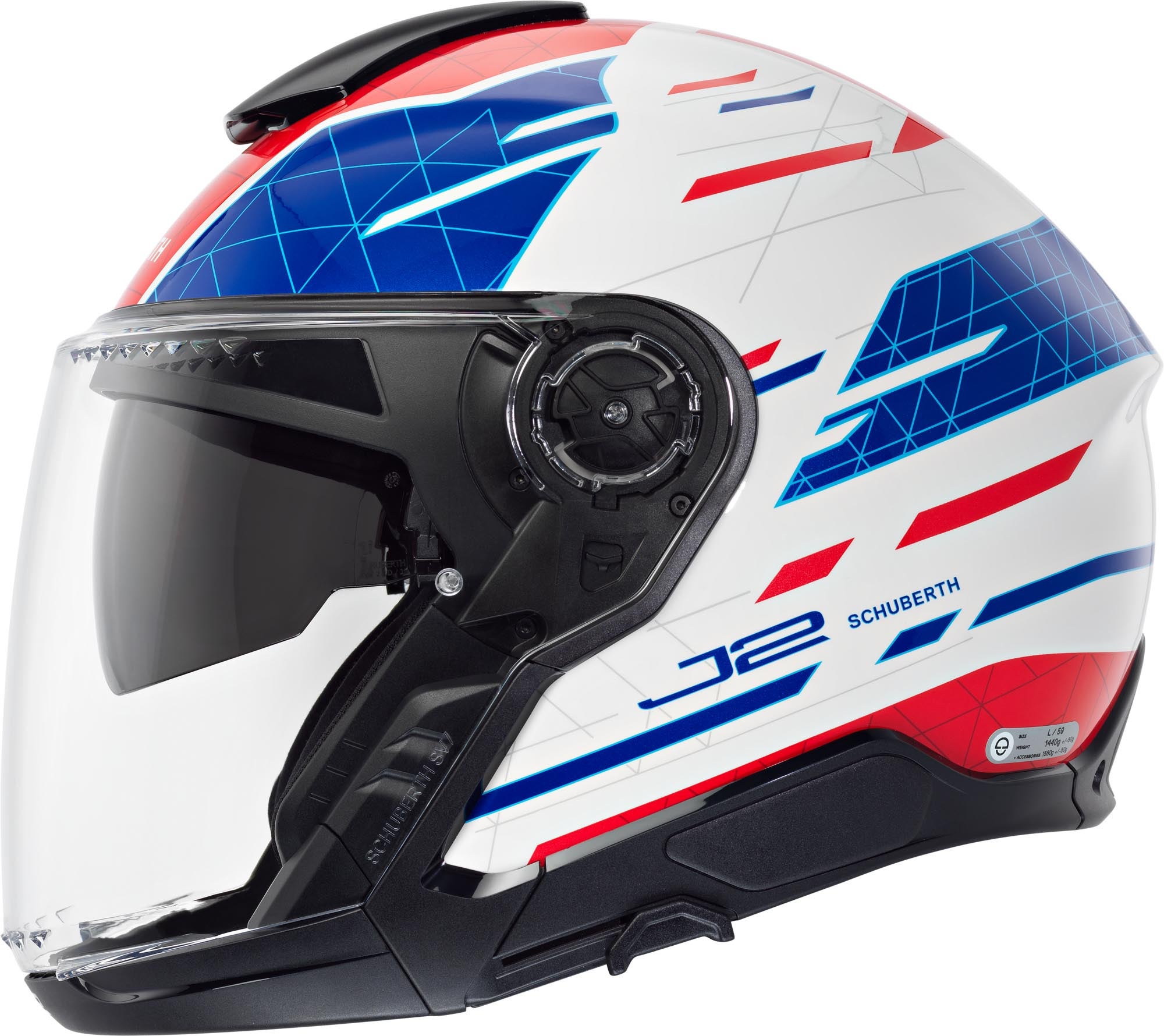 Schuberth J2 Nova Jethjälm blått XXXL (65) Figur 3