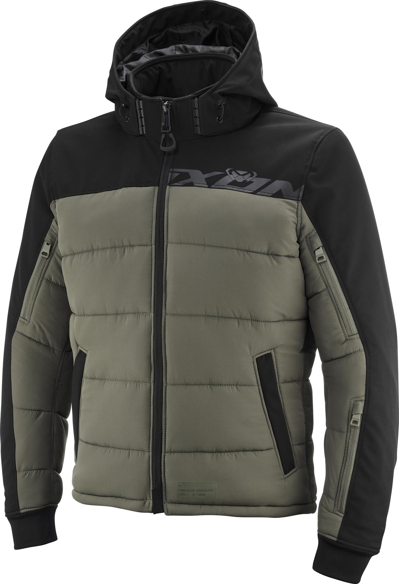 Ixon Aspen Veste textile moto imperméable noir/vert XL Figure 1