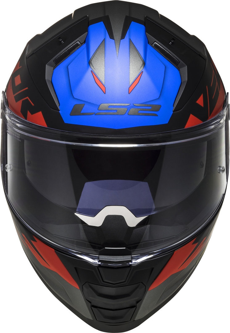 LS2 FF811 Vector II Absolute Helm schwarz/rot/blau S (55/56) Abbildung 2