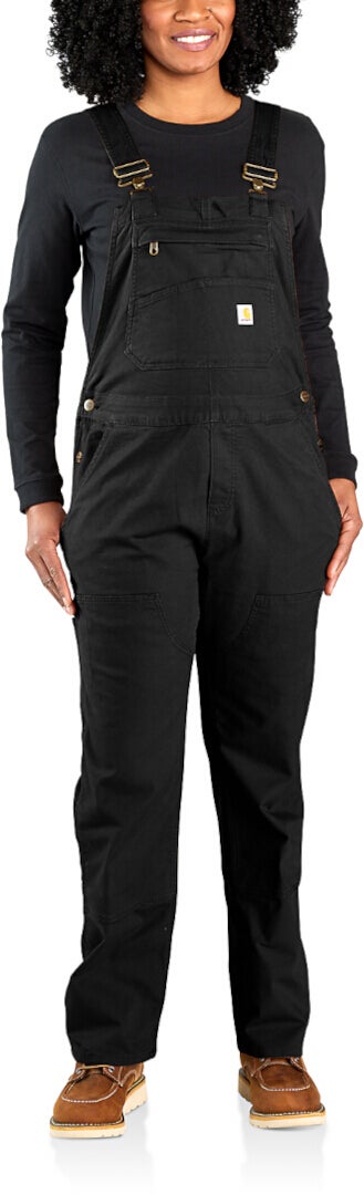 Carhartt Rugged Flex Relaxed Fit Canvas Senhoras Coverall preto M Figura 3