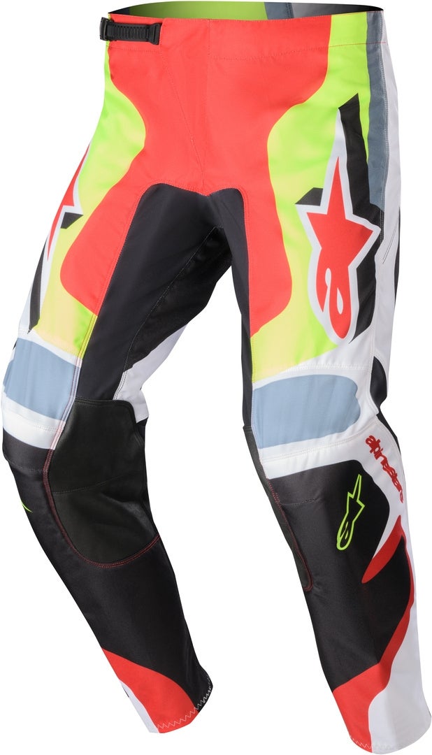 Alpinestars Fluid Agent Motocross Hose schwarz/gelb/rot 30 Abbildung 1