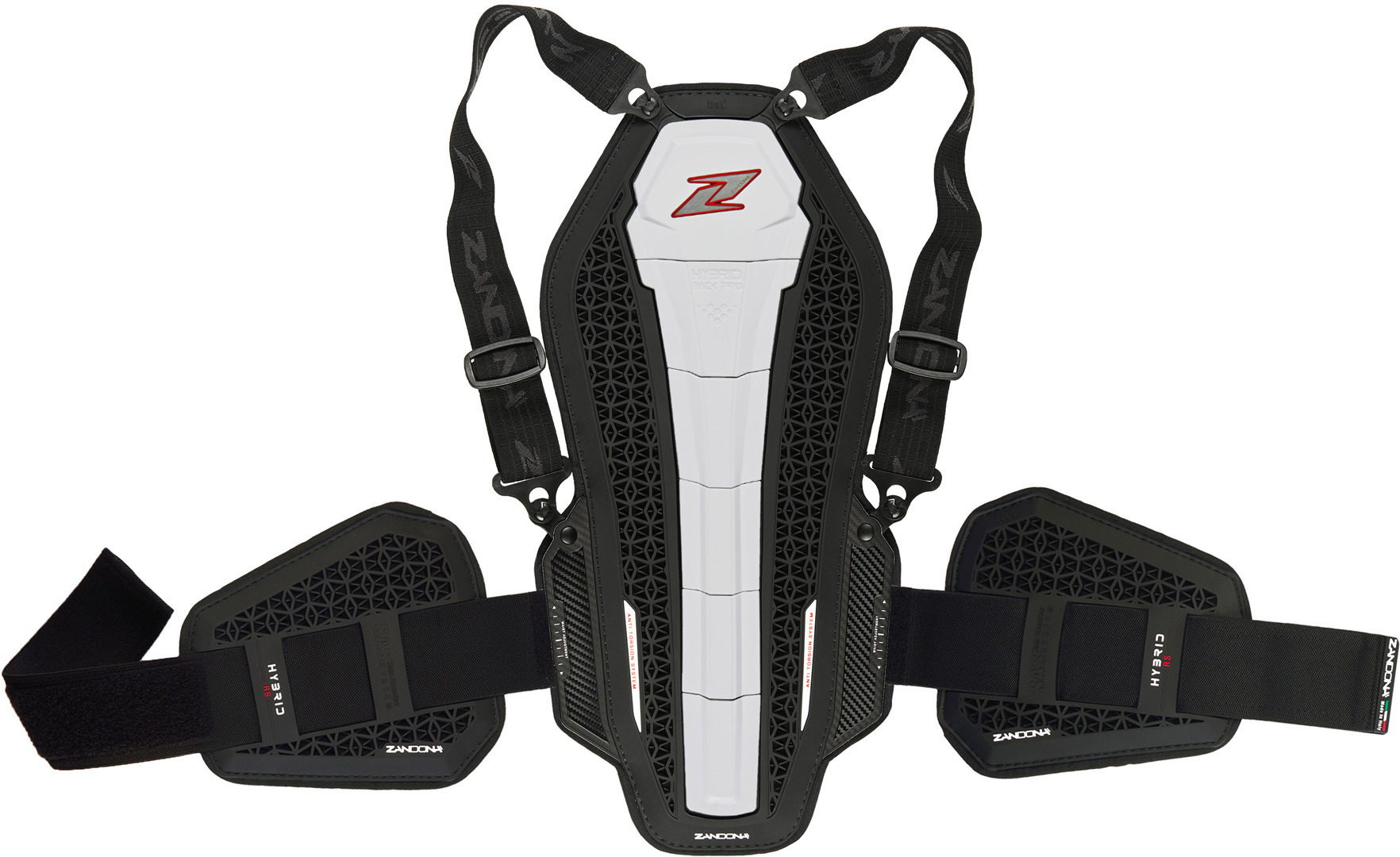 Zandona Hybrid Back Pro RS X6 Protector de spate alb/negru Figura 1