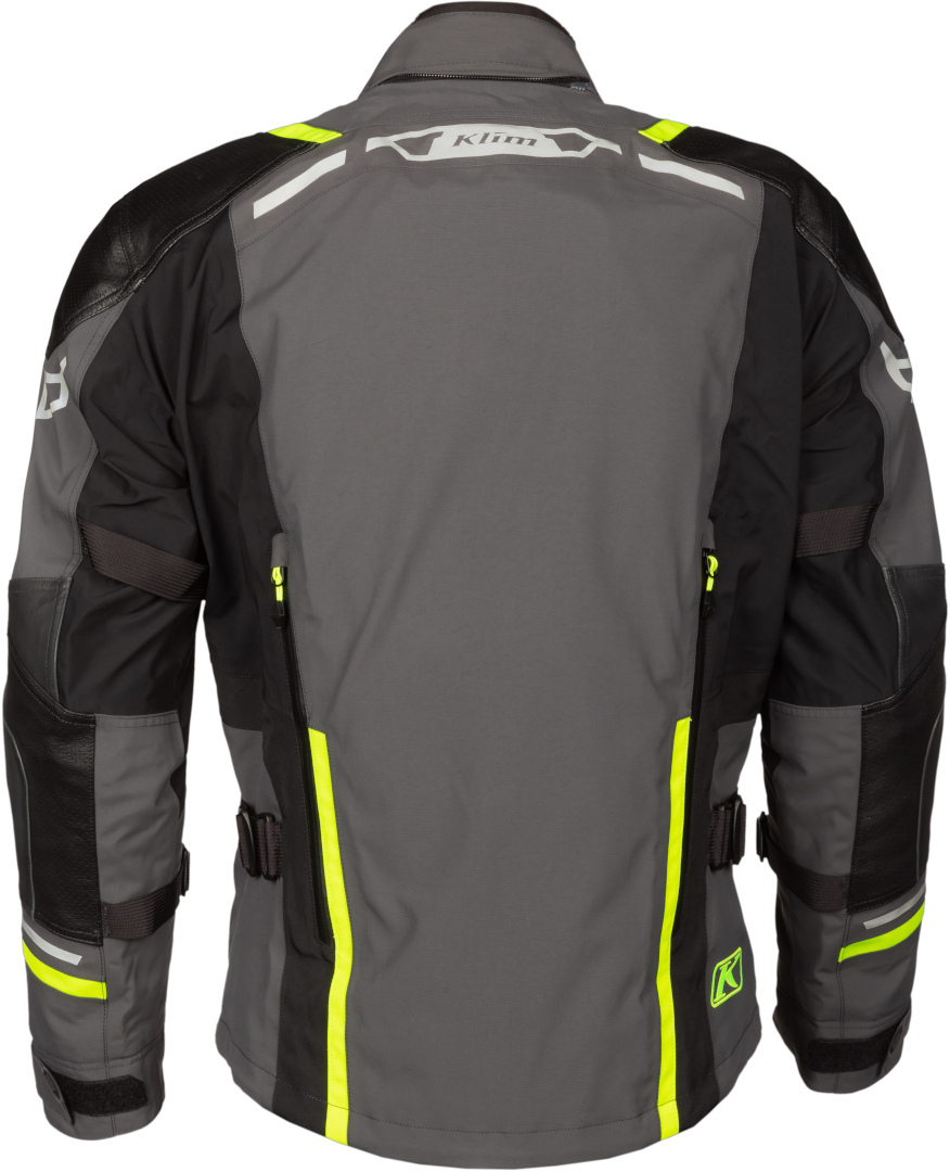 Klim Kodiak Motorcycle Textile Jacket grey/yellow 30 Figure 10