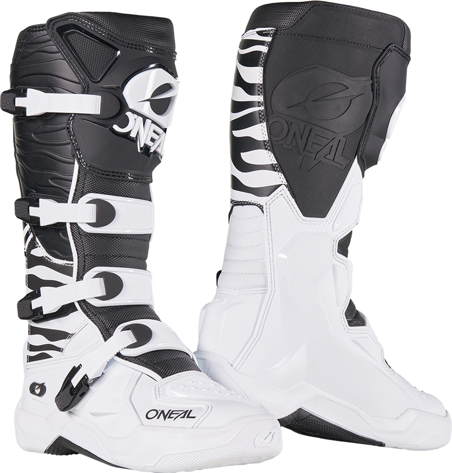 Oneal 3SRS Zebra Мотокрос обувки Черно/бяло 39 Фигура 4