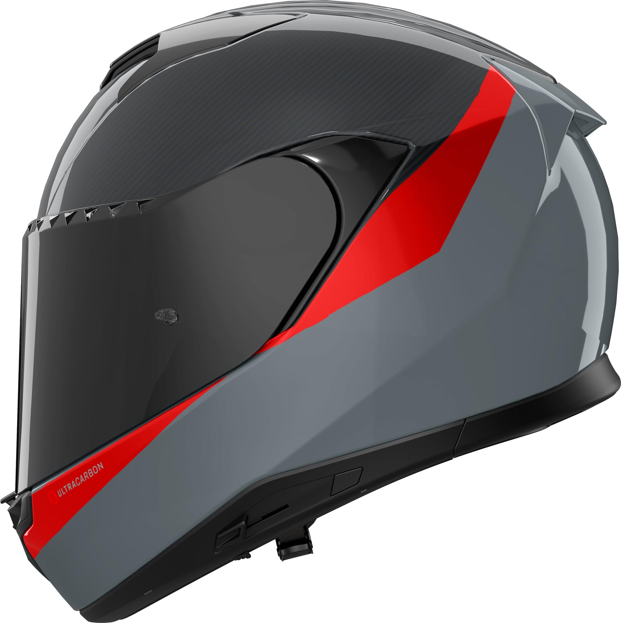 Nolan X-904 Ultra Carbon Verniciatura Speciale Hjälm svart/grå/röd M (58) Figur 3