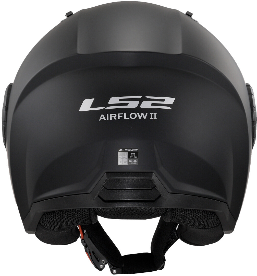 LS2 OF616 Airflow II Solid Jet hjelm Black Matt XXL (63/64) Figur 4