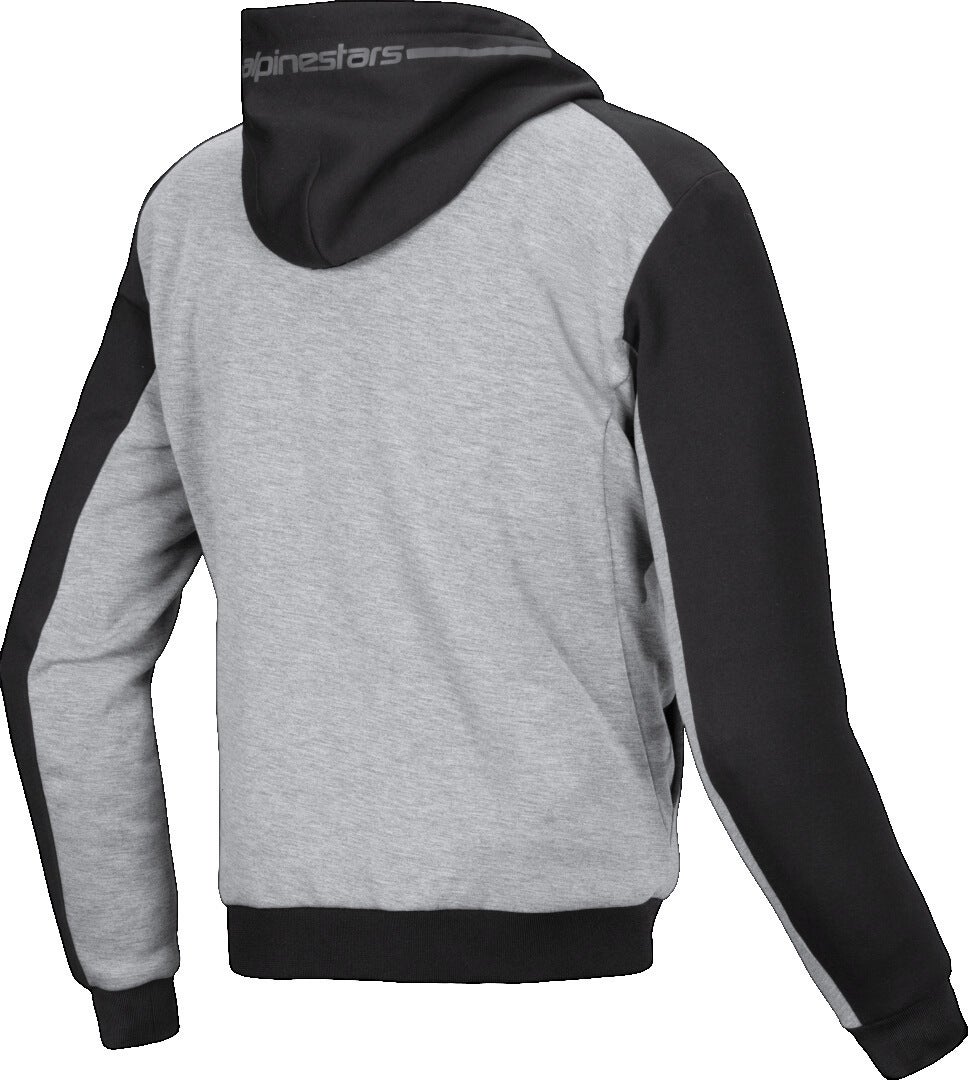 Alpinestars Chrome V2 Duo Sport Sweat à capuche zippé de moto Gris/Noir/Rouge XL Figure 2