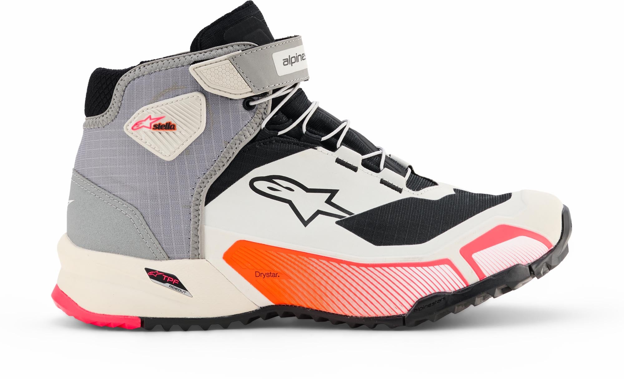 Alpinestars Stella CR-X Drystar Damer motorcykel sko hvid/pink/grå 6,5 (38) Figur 2