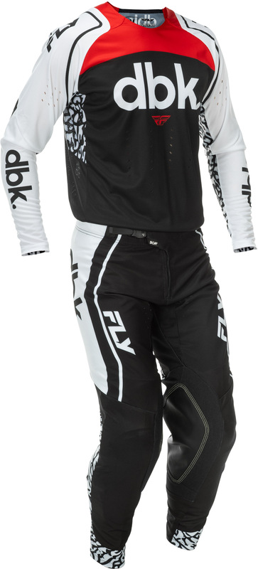 FLY Racing Evolution DST DBK Special Edition Byxor - Svart/Silver Figur 6