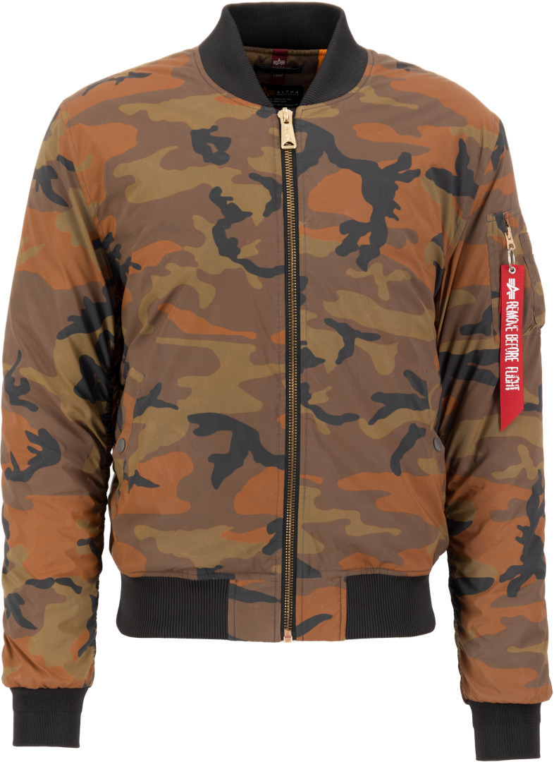 Alpha Industries MA-1 VF 59 Reflective Camo Jacka Apelsin L Figur 1