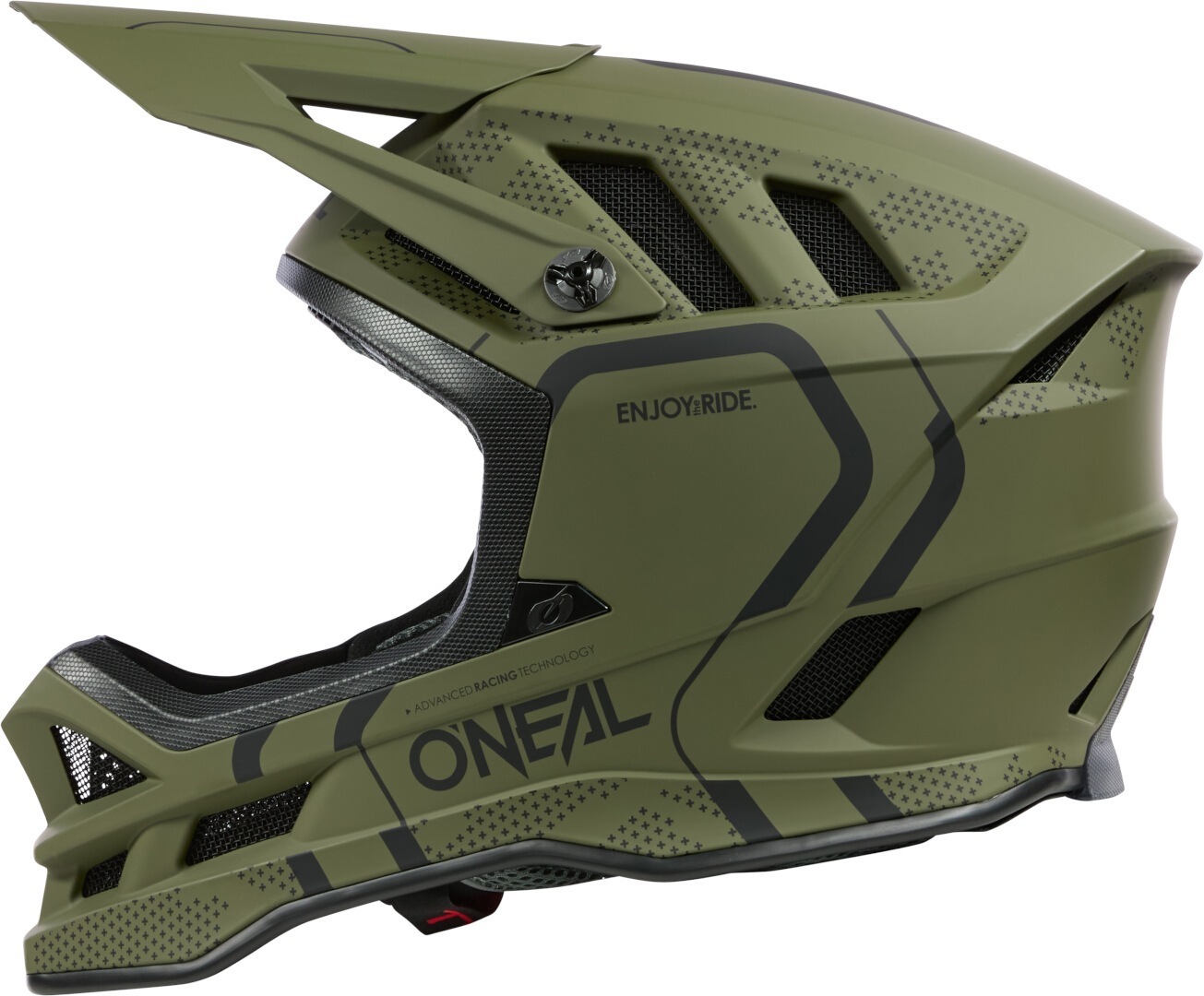 Oneal Blade Polyacrylite Strike Downhill Hjälm Olivfärgad matt/svart XS (53/54) Figur 4