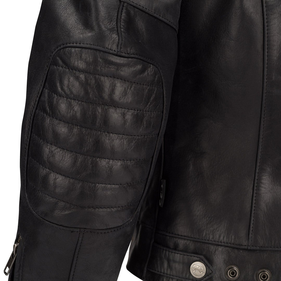 Segura Stripe Ladies Motorcycle Leather Jacket black/white 42 Figure 3
