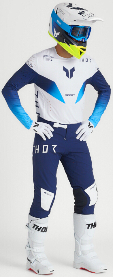 Thor Sportmode Strike Motocross Pants blue/white 29 Figure 6