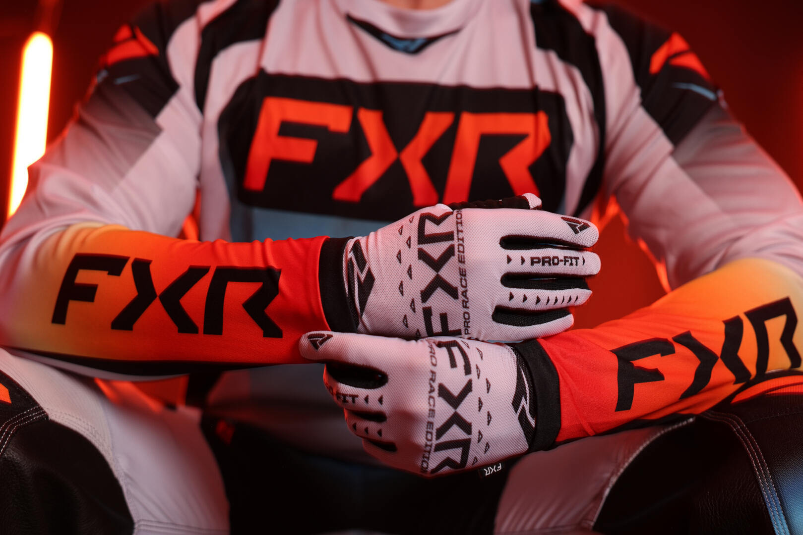 FXR Clutch Pro 2025 Motocross tröja orange/blå/svart XXL Figur 5