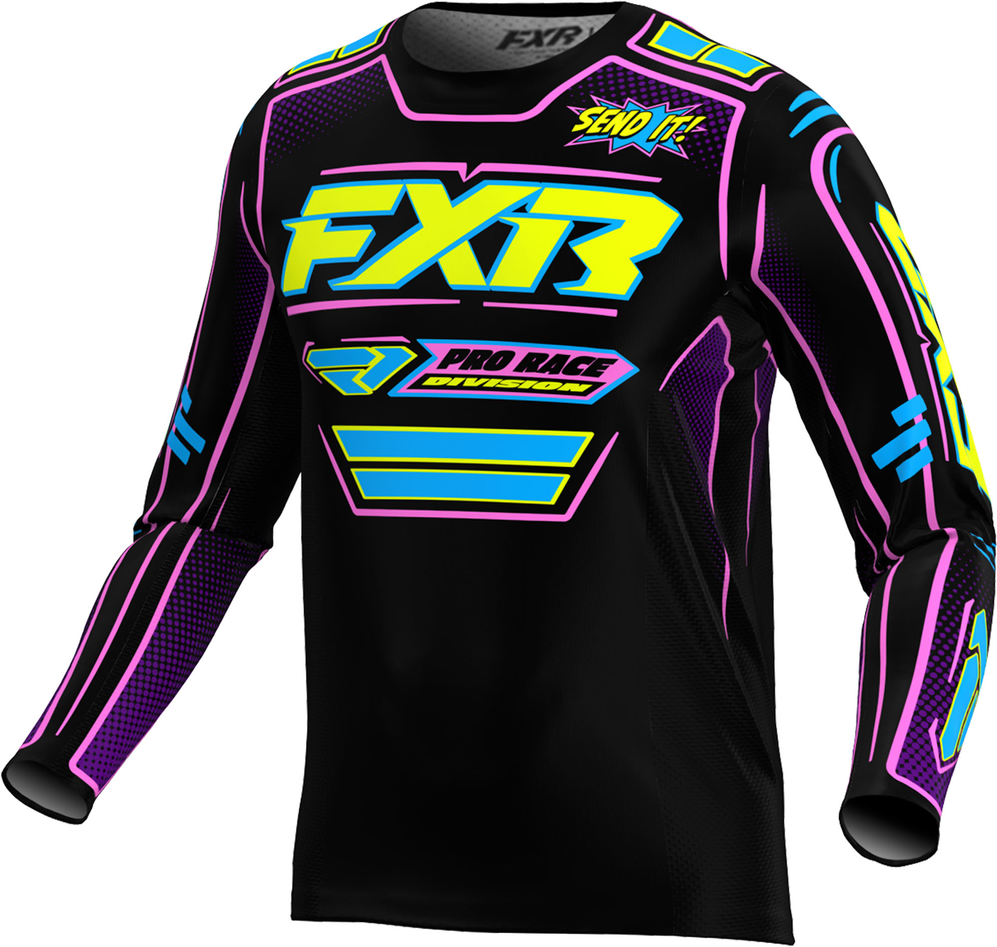 FXR Podium Sketchy Camisa de Motocross Juvenil Artigo principal Figura 1
