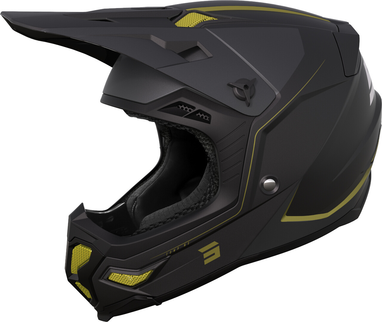 Shot Core Comp Cască de motocross Negru/Auriu M (57/58) Figura 1