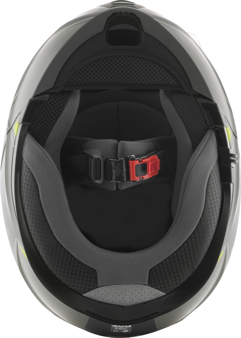 FC-Moto Novo Circuit Hjälm svart/grå/gul XS (53/54) Figur 8