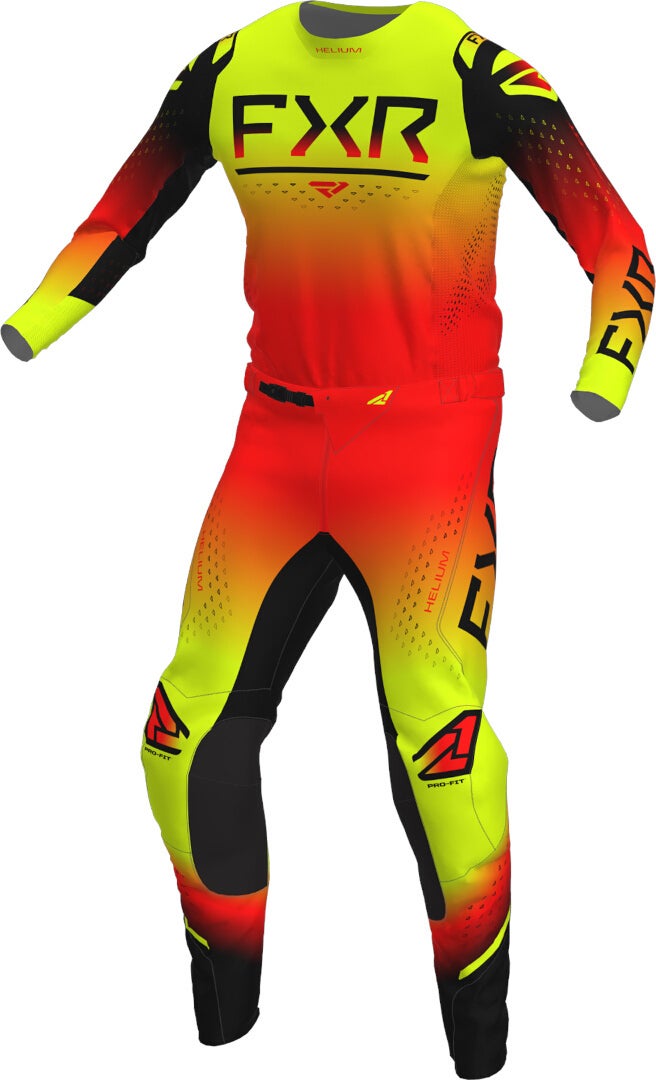 FXR Helium 2023 Motocross Jersey gelb/orange/rot L Abbildung 3