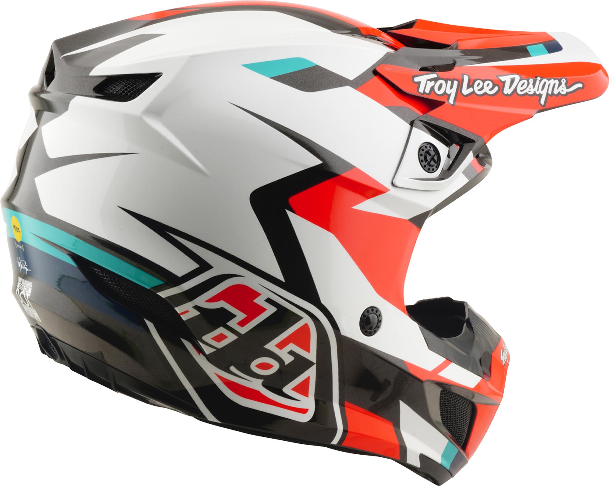 Troy Lee Designs SE5 Polycarbonate MIPS Roamer Motocross Helmet red/white XXL (62/63) Figure 4
