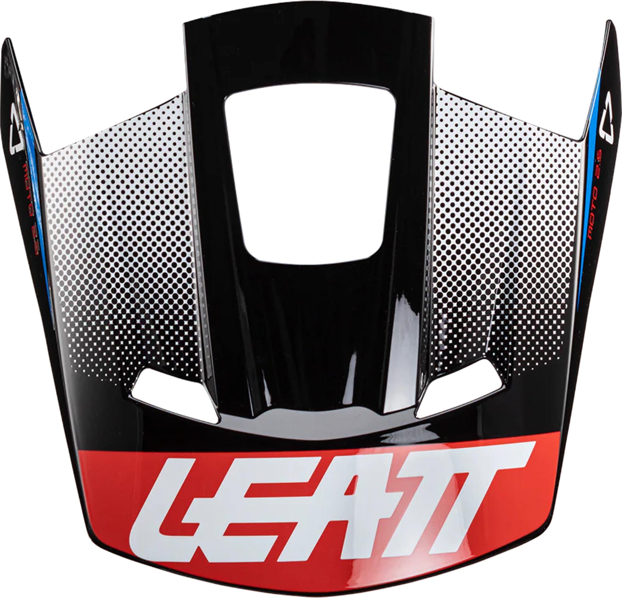 Leatt Moto 2.5 Dots Helmet Peak Noir/Blanc Figure 1