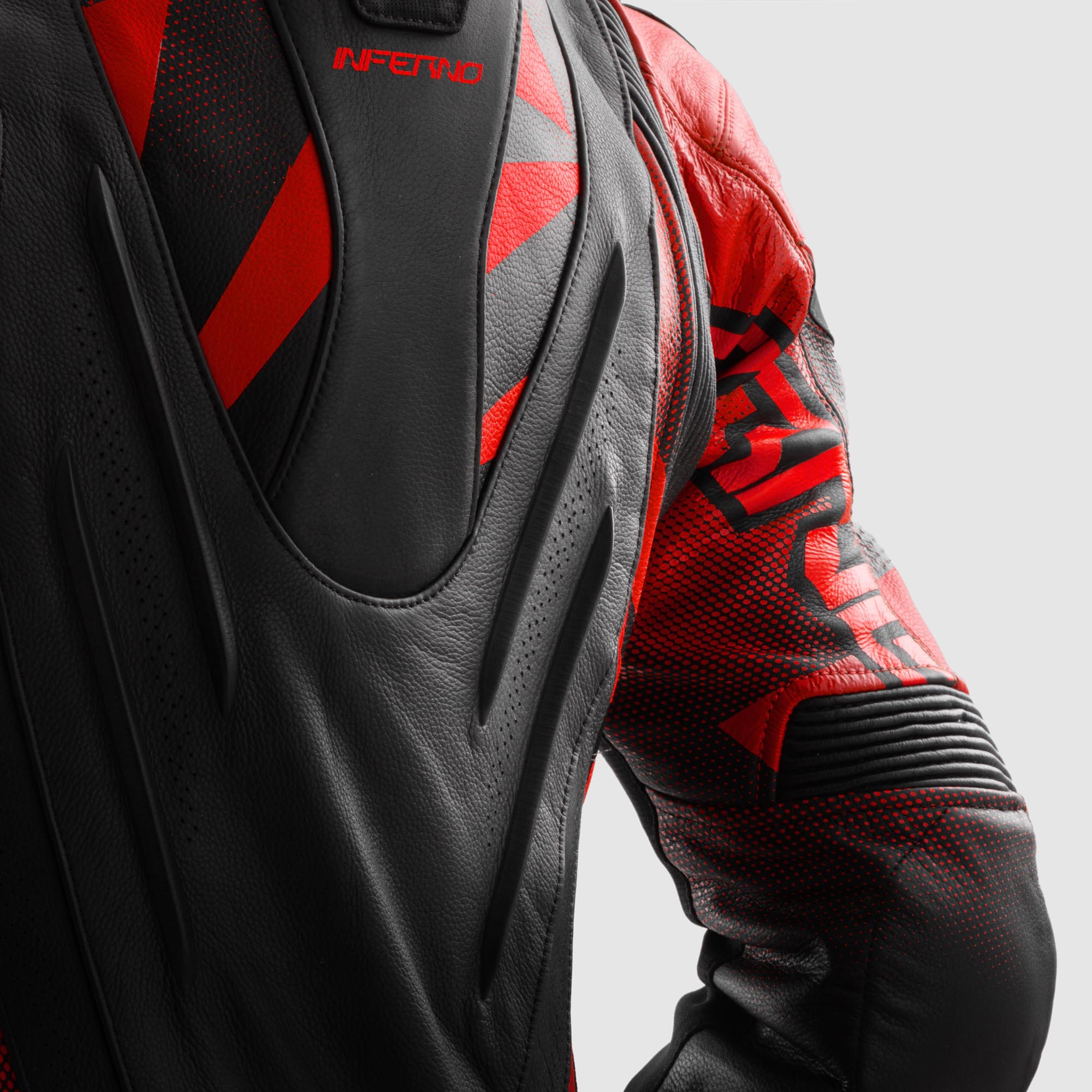 Side view of Rebelhorn Inferno Motorcycle Leather Jacket