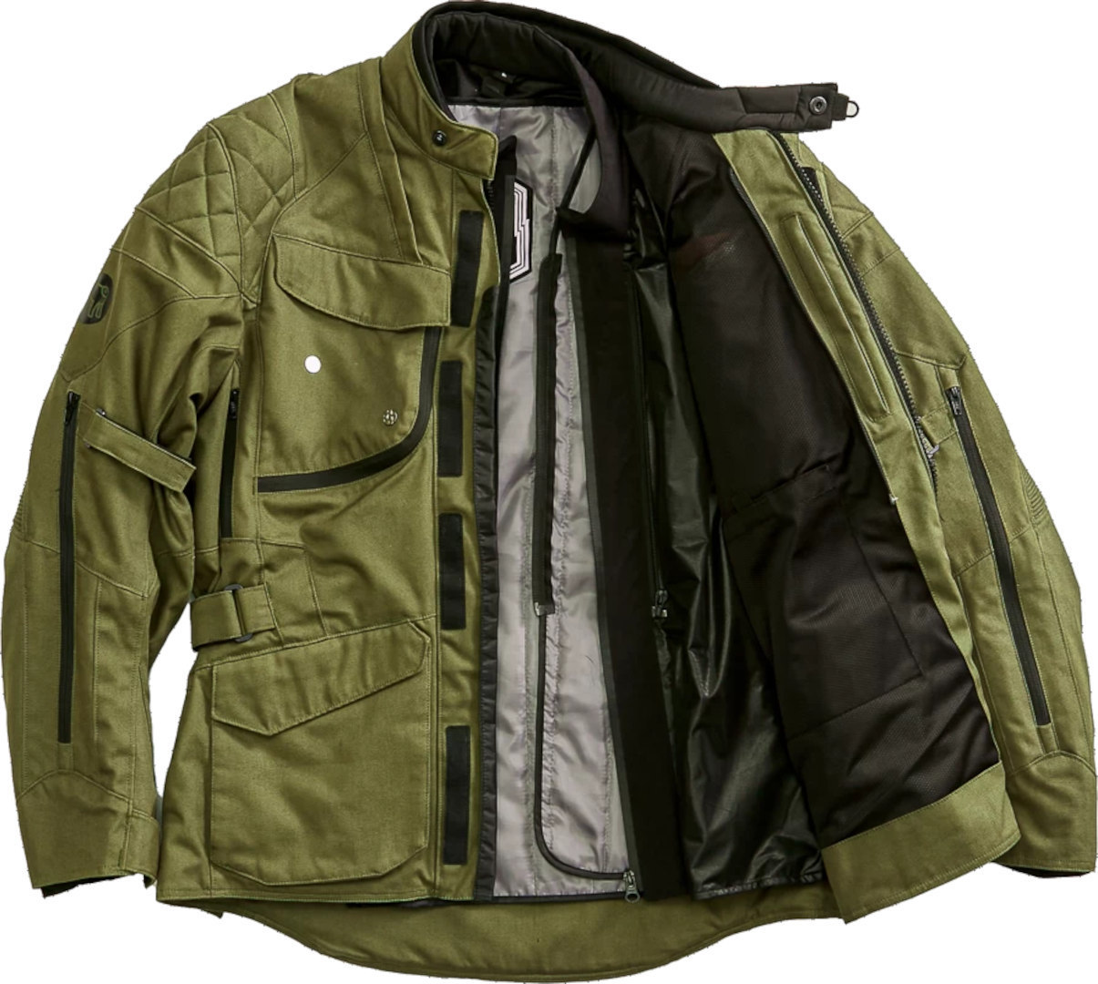 HolyFreedom Explorer Blouson textile de moto Vert militaire L Figure 3