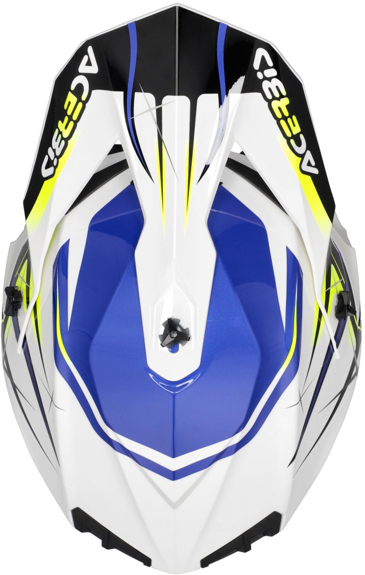 Acerbis Linear Graphic 2026 Motokrosová helma bílá/modrá/černá L (59/60) Obrázek 4