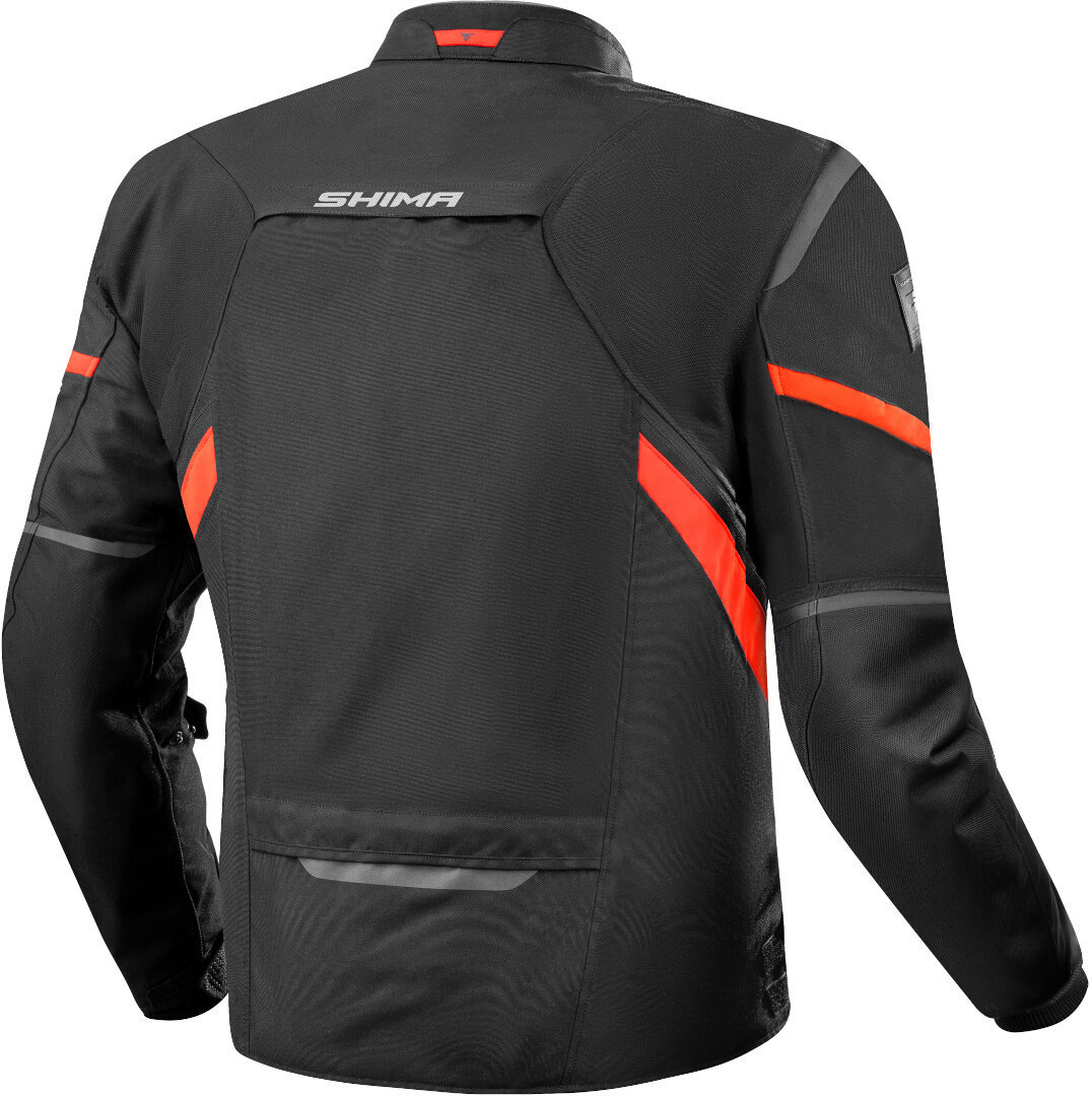 SHIMA Rush 2.0 impermeabile Moto Tessile Giacca nero/rosso M Figura 2
