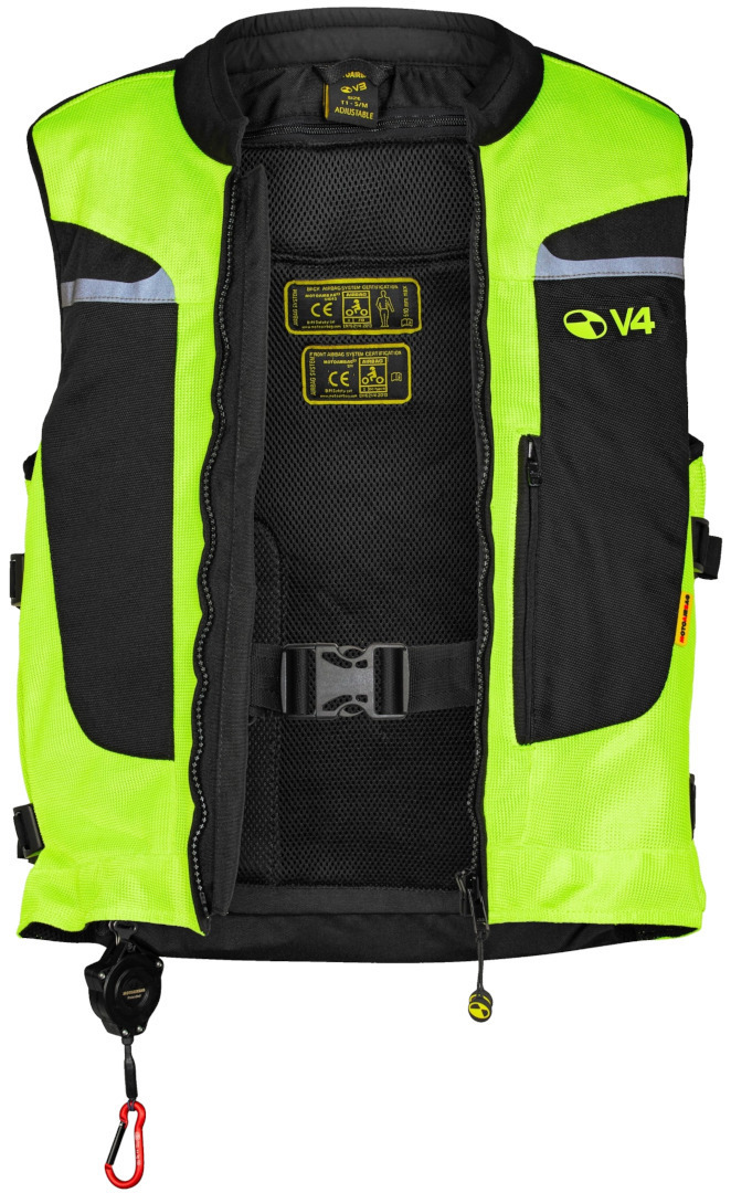 Motoairbag MAB v4 Vestă cu airbag negru/neon S/M Figura 3