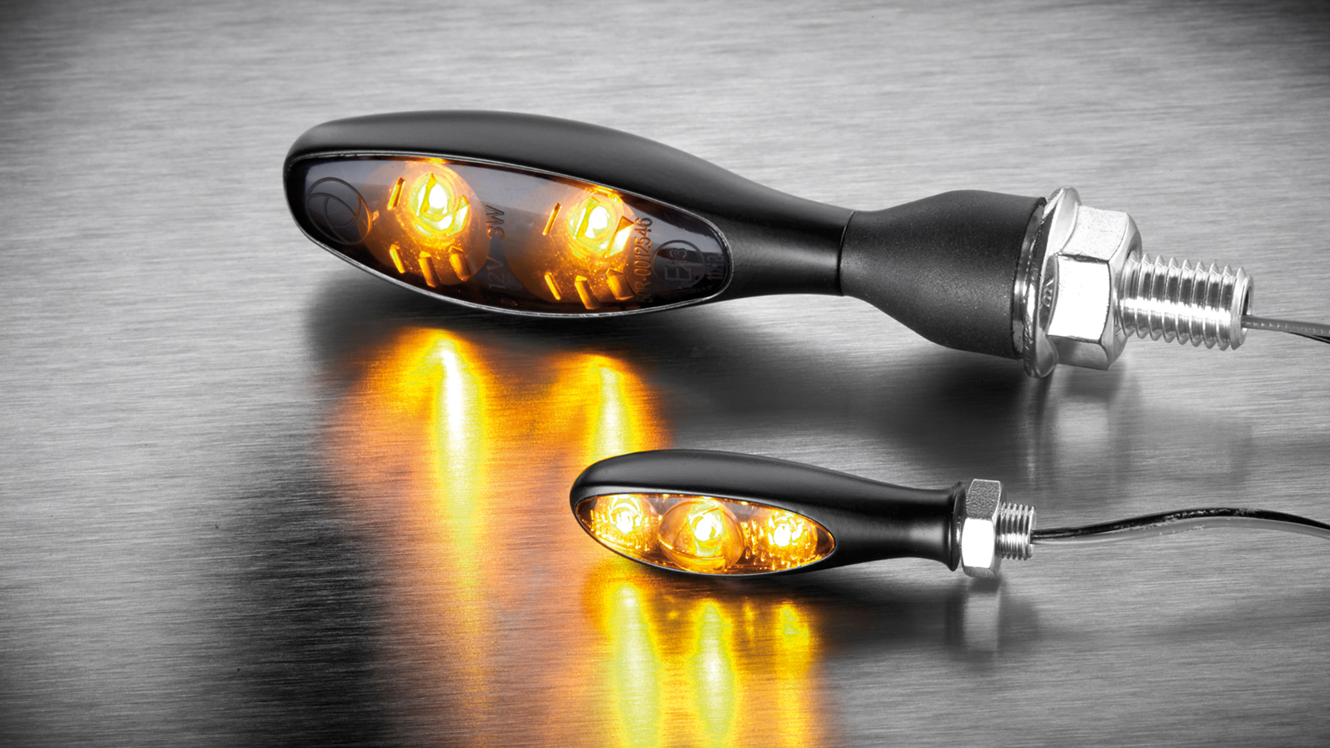 Kellermann Blinker Micro S Dark, schwarz, getöntes Glas, für vorne und hinten, Stück Figura 2