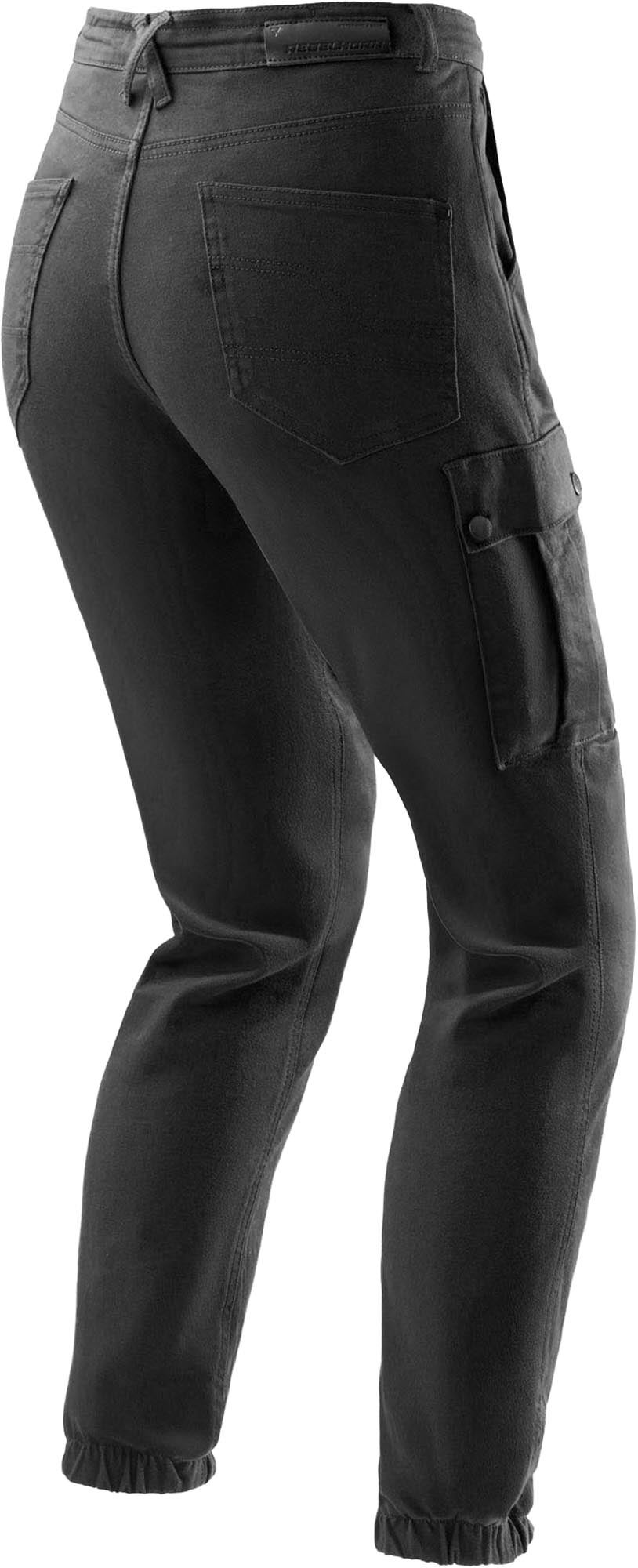 Rebelhorn Faster Damer motorcykeljeans Sort 34/28 Figur 2