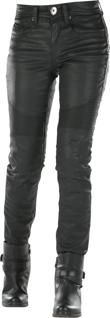 Overlap Imola Damer motorcykel jeans Sort 32 Figur 4