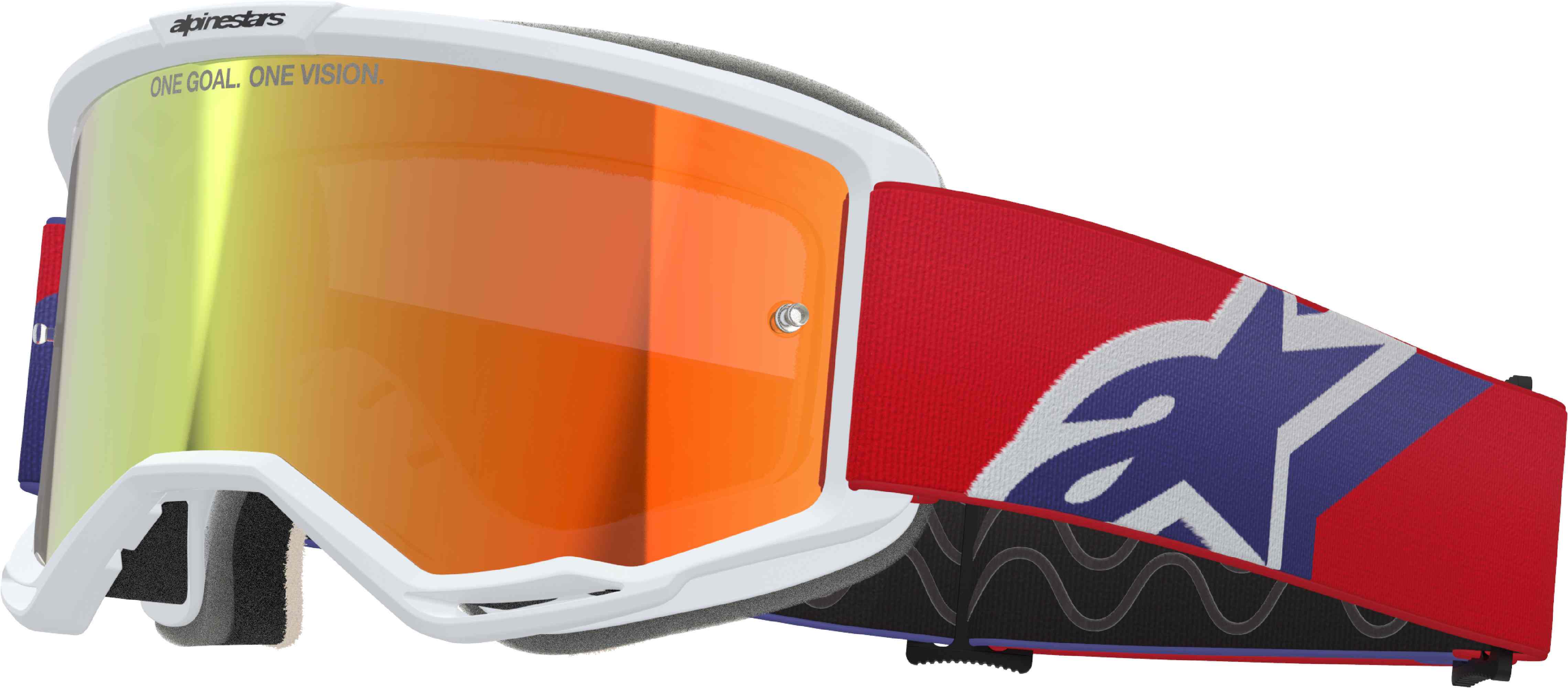 Alpinestars Vision 5 Corp Ochelari de motocross roșu Figura 1