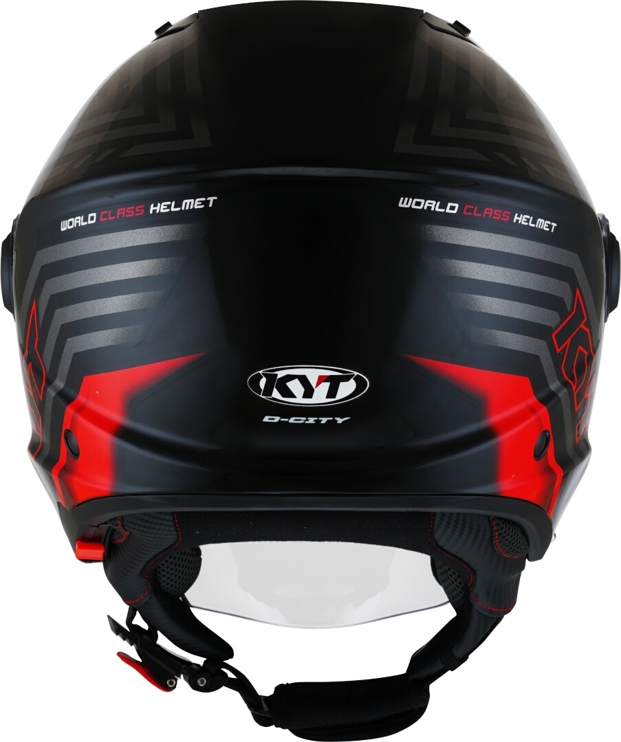 KYT D-City Lucent Cască cu reacție Negru/Roșu XL (61) Figura 6