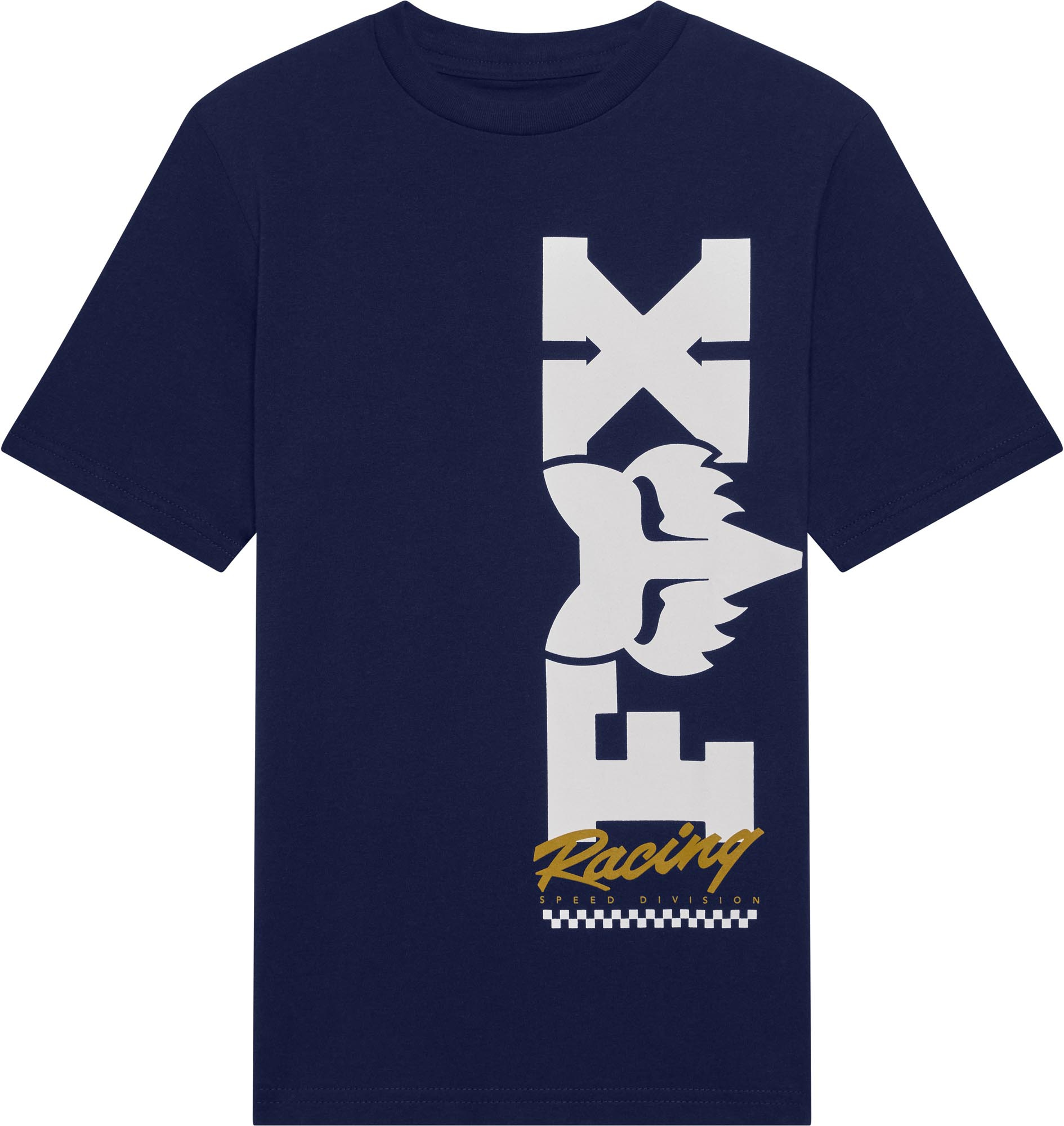 FOX Checker Tricou pentru tineret Albastru/Alb YXL Figura 1