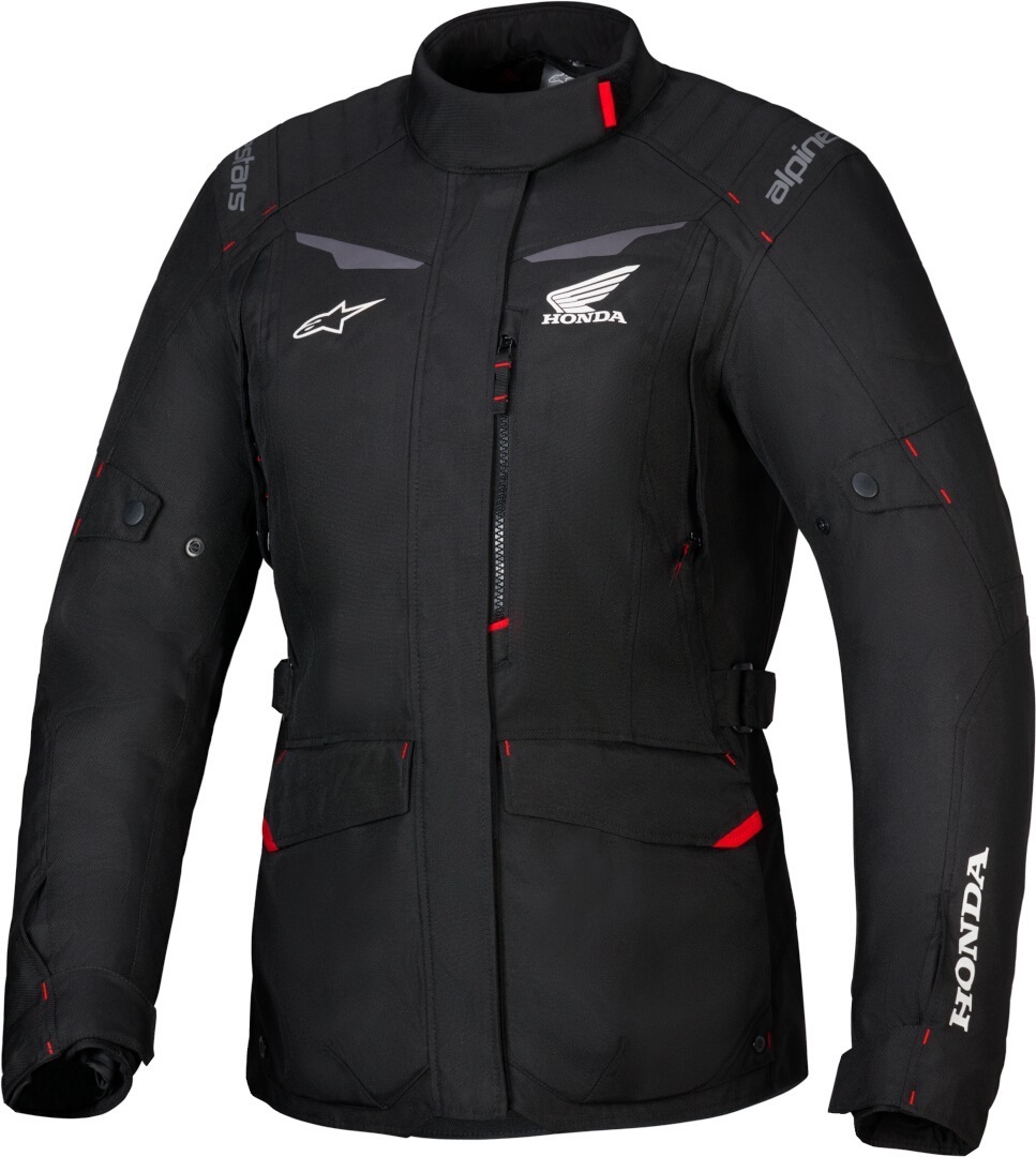 Alpinestars Honda Stella ST-1 vattentät damer motorcykel textil jacka svart L Figur 1