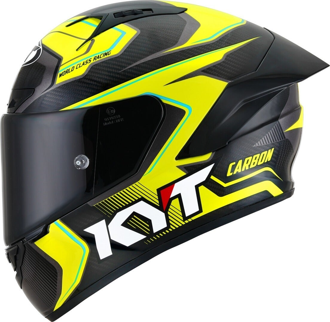 Side view of KYT NZ Race Carbon Competition Helmet
